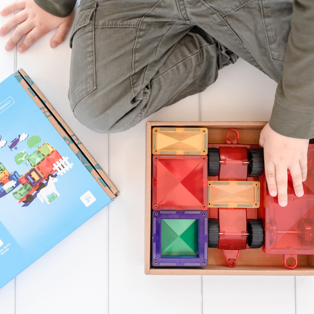 Connetix 24-Piece Rainbow Motion Magnetic Tiles Set - Multicolor