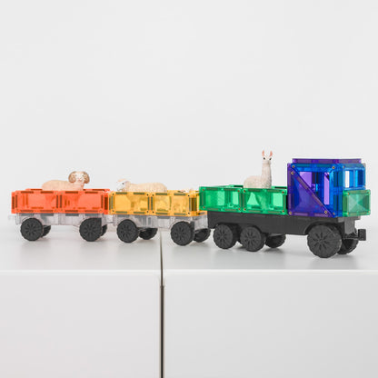 Connetix Magnetic Tiles Rainbow Transport Pack - 50 Piece Set
