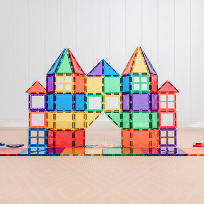 Connetix Magnetic Tiles Rainbow Starter Pack - 60 Pieces