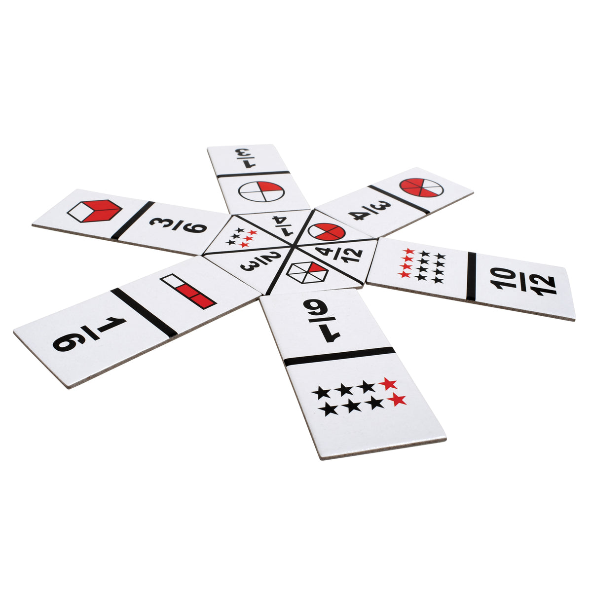 Learning Advantage Original Fraction Dominoes - Educational Math Game