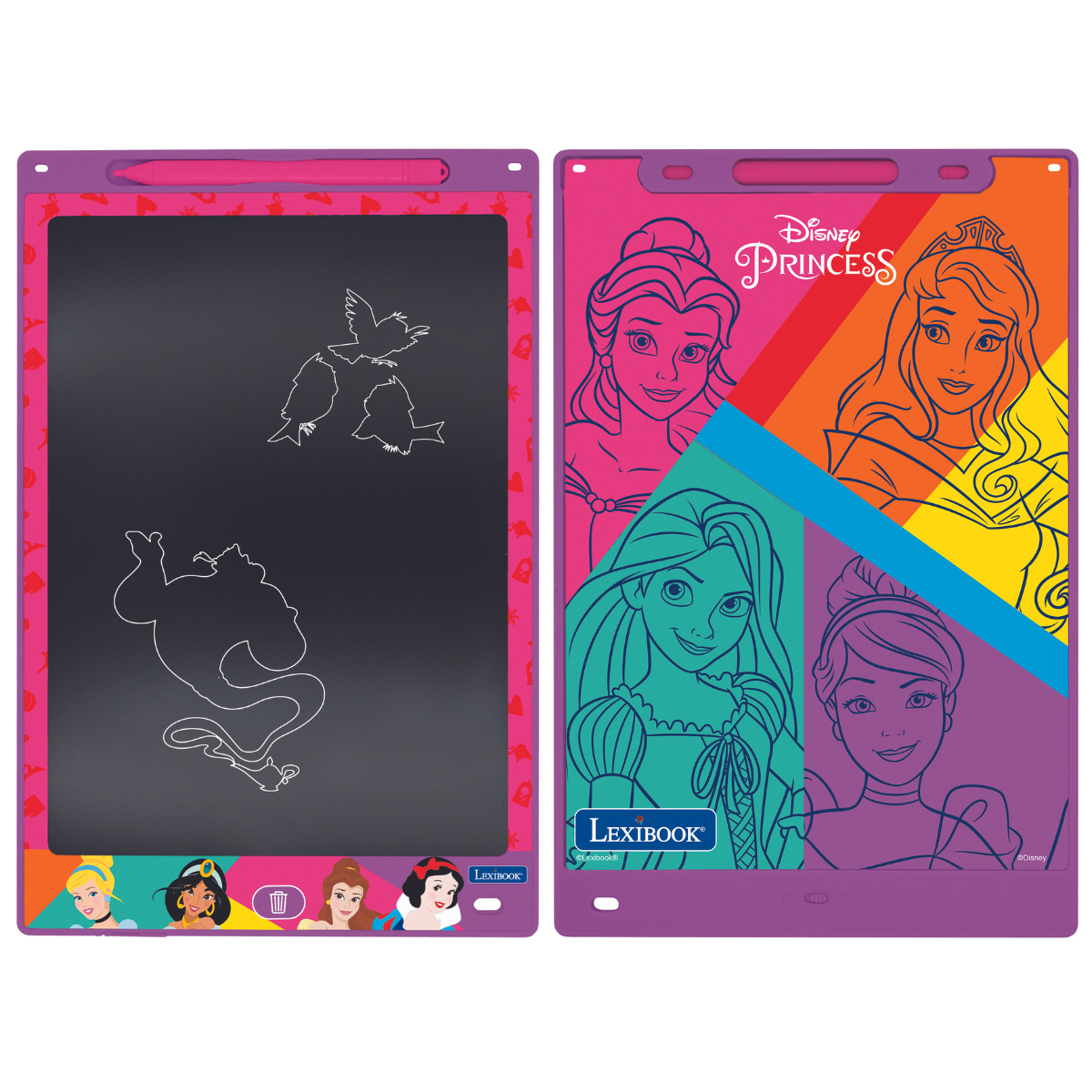 Disney Princess 11’’  multicolor learning drawing E-ink tablet with stencils