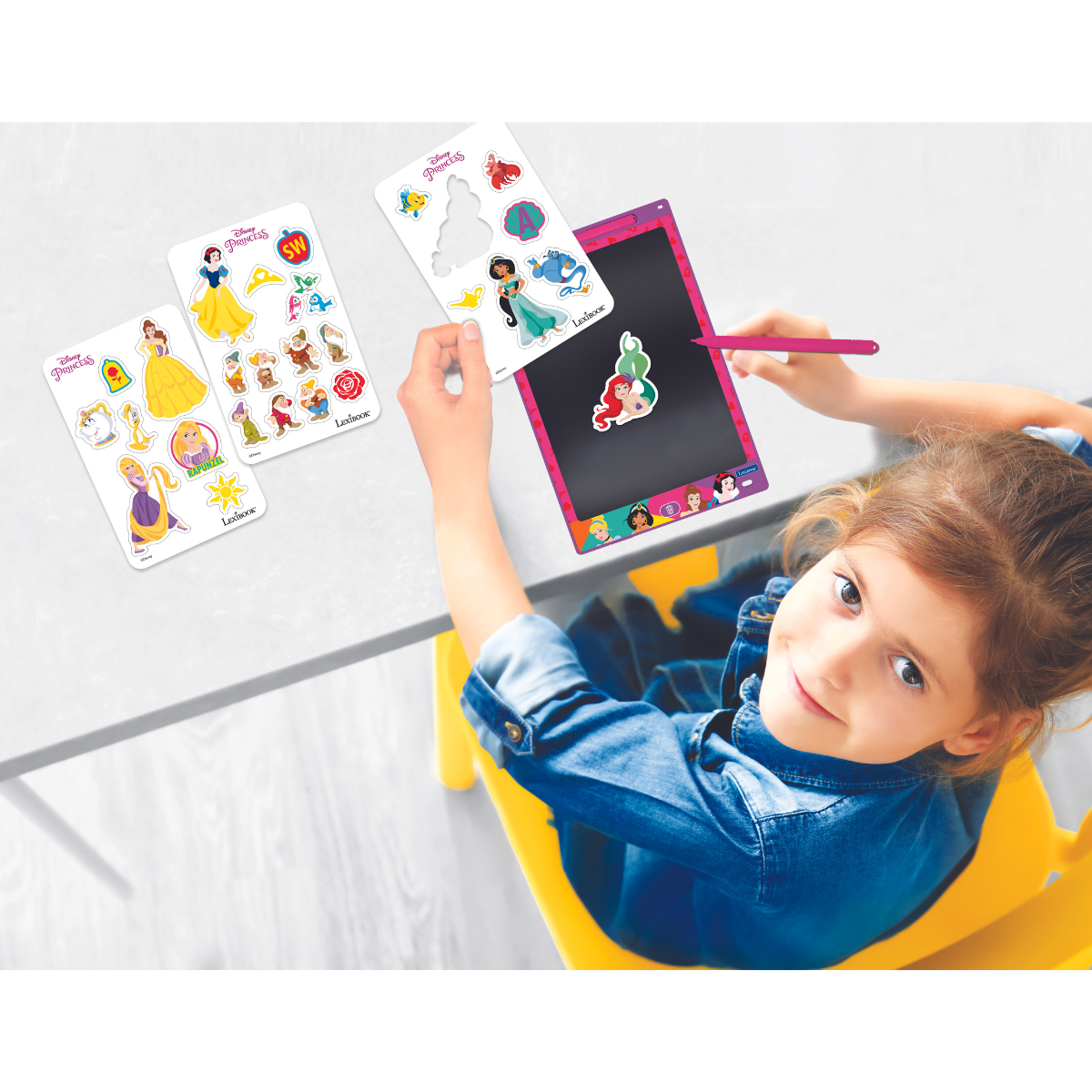 Disney Princess 11’’  multicolor learning drawing E-ink tablet with stencils