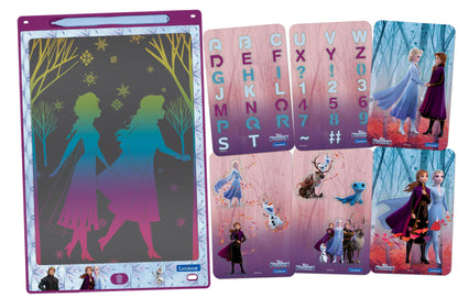 ArtZone Multicolor 11'' E-Ink Learning Tablet with Stencils - Frozen Theme