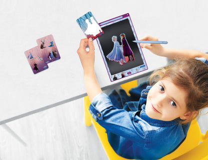 ArtZone Multicolor 11'' E-Ink Learning Tablet with Stencils - Frozen Theme