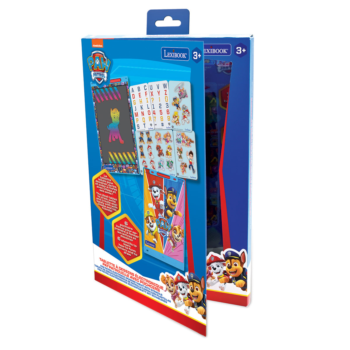 Paw Patrol 11’’  multicolor learning drawing E-ink tablet with stencils