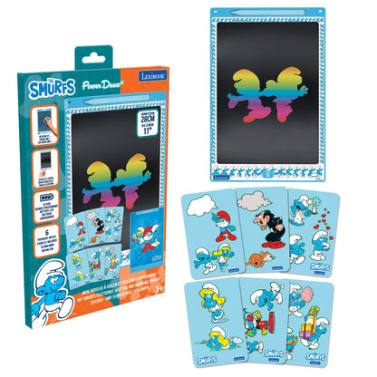 Smurfs Magic Canvas 11'' Multicolor Learning Drawing Tablet - Turquoise