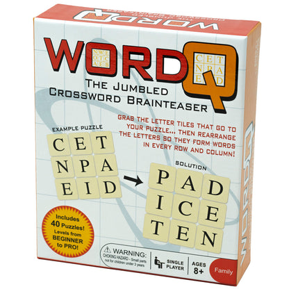 Word Q Jumbled Crossword Brainteaser Puzzle Game by Continuum Games