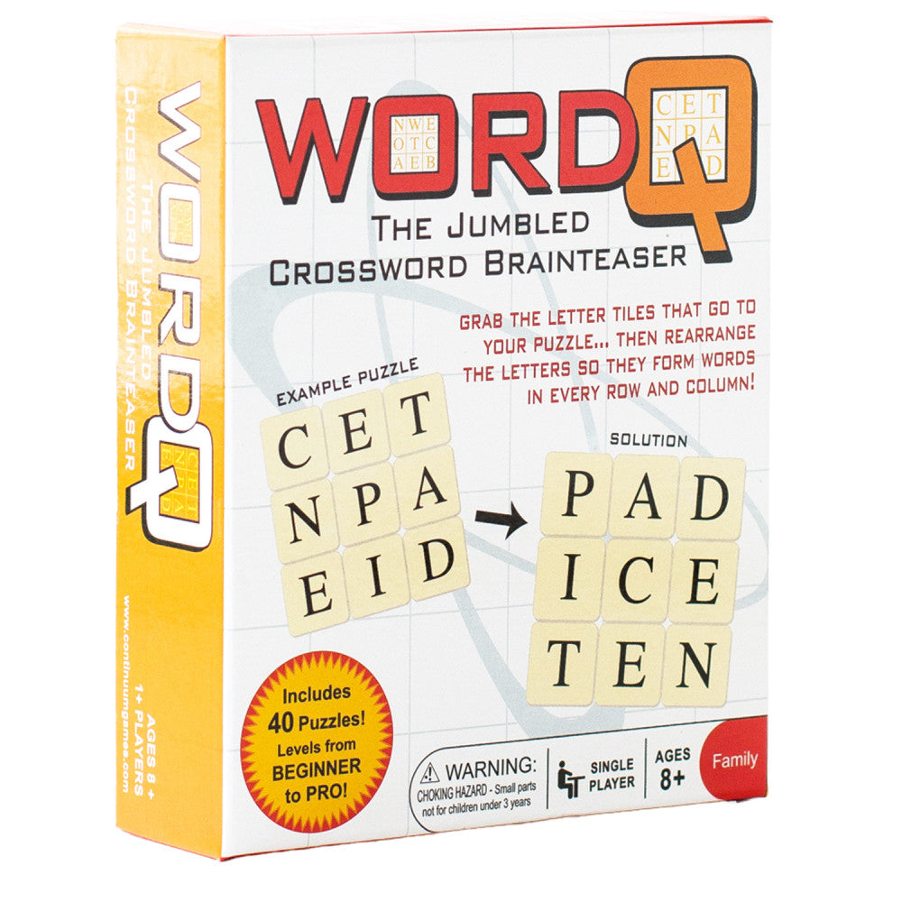 Word Q Jumbled Crossword Brainteaser Puzzle Game by Continuum Games
