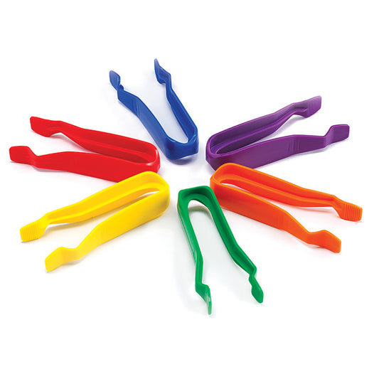 Edxeducation Colorful Jumbo Tweezers - Sorting & Counting - Set of 12
