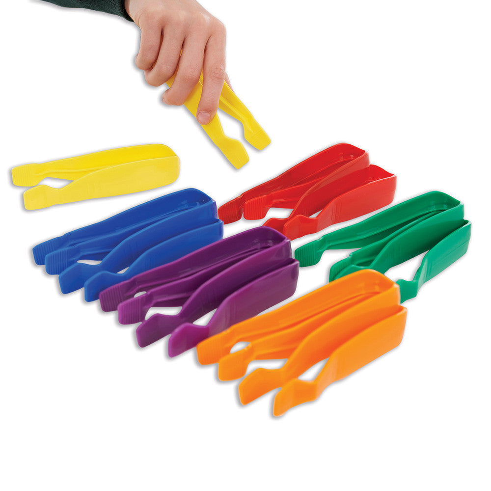 Edxeducation Colorful Jumbo Tweezers - Sorting & Counting - Set of 12