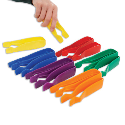 Edxeducation Colorful Jumbo Tweezers - Sorting & Counting - Set of 12