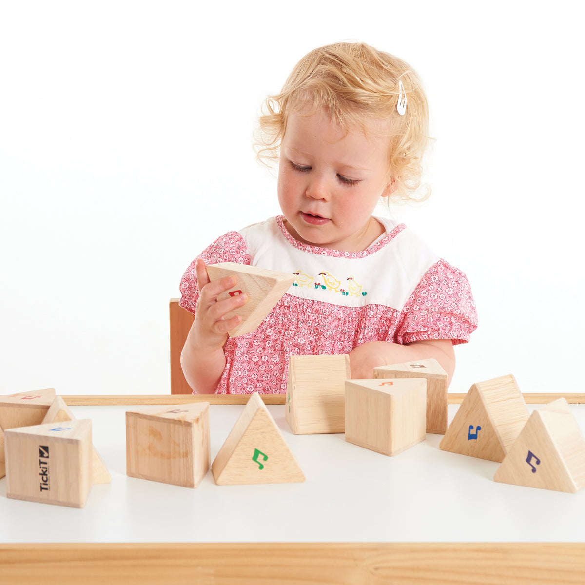 TickiT Sound Prism Set - Colorful Musical Triangles - Set of 12