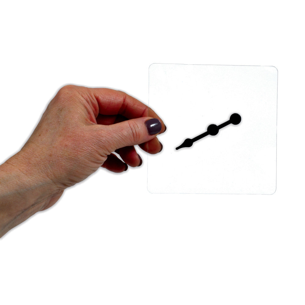 Learning Advantage Transparent Spinners - Customizable, Durable Plastic - Set of 15