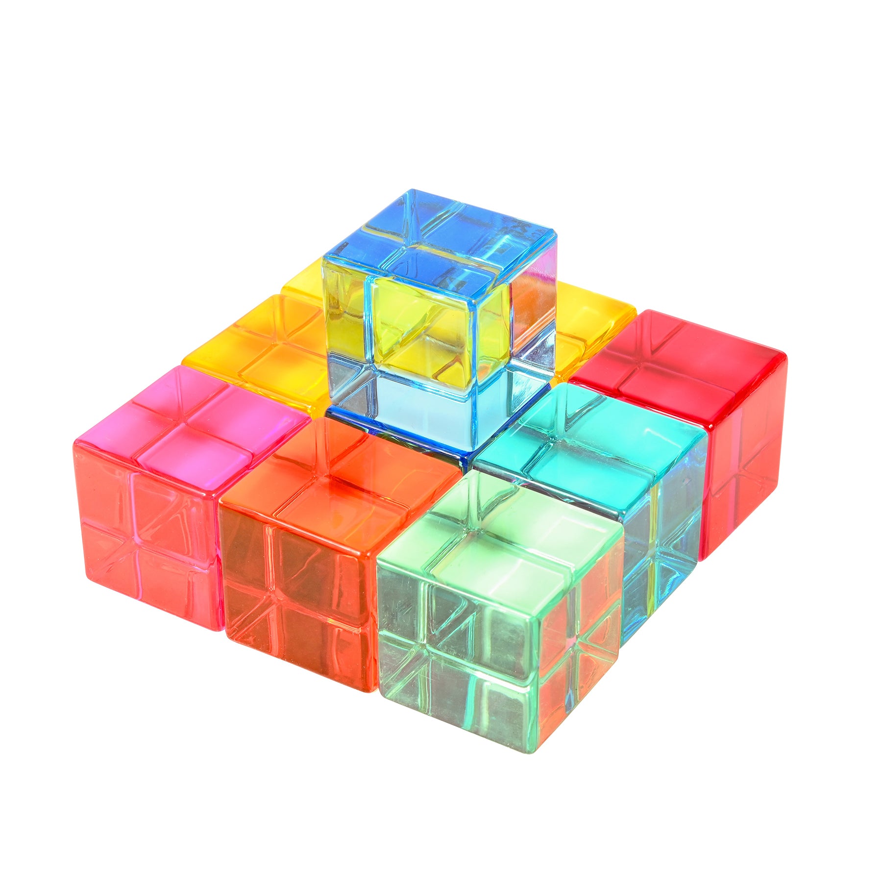 TickiT Gem Cubes - Colorful Learning Fun Set of 10