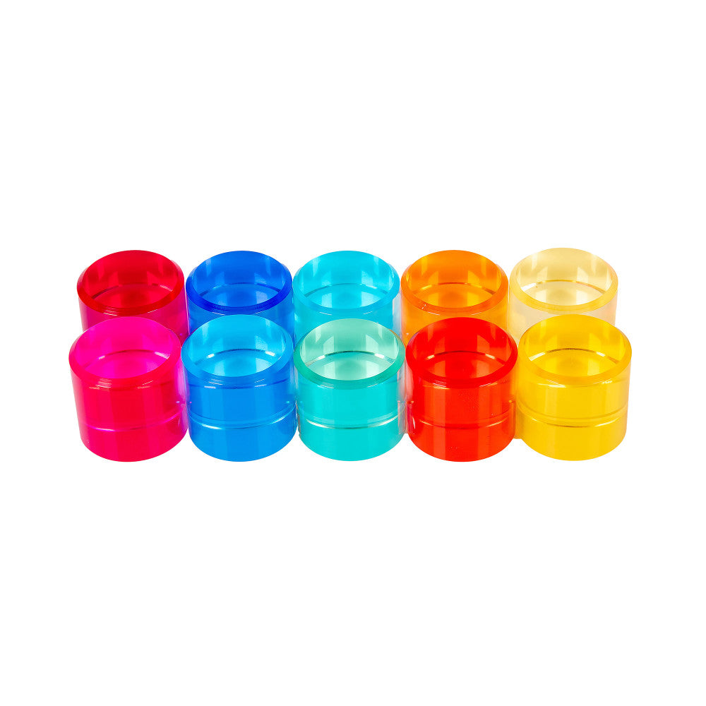 TickiT Gem Circles – Colorful Acrylic Stacking Toys