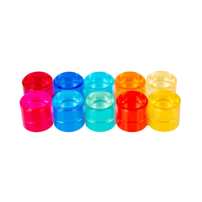 TickiT Gem Circles – Colorful Acrylic Stacking Toys