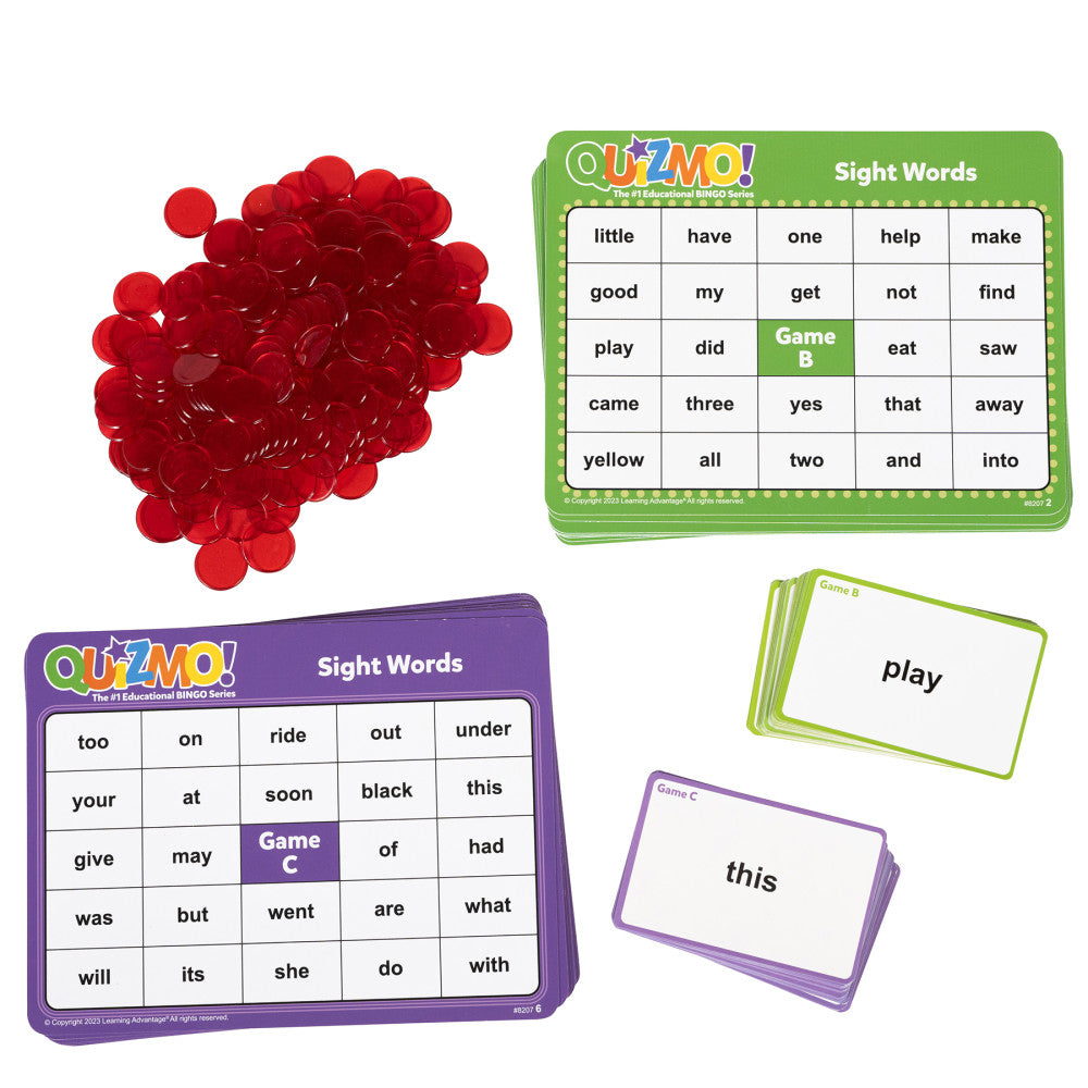 Learning Advantage QUIZMO Sight Words Interactive Bingo Game