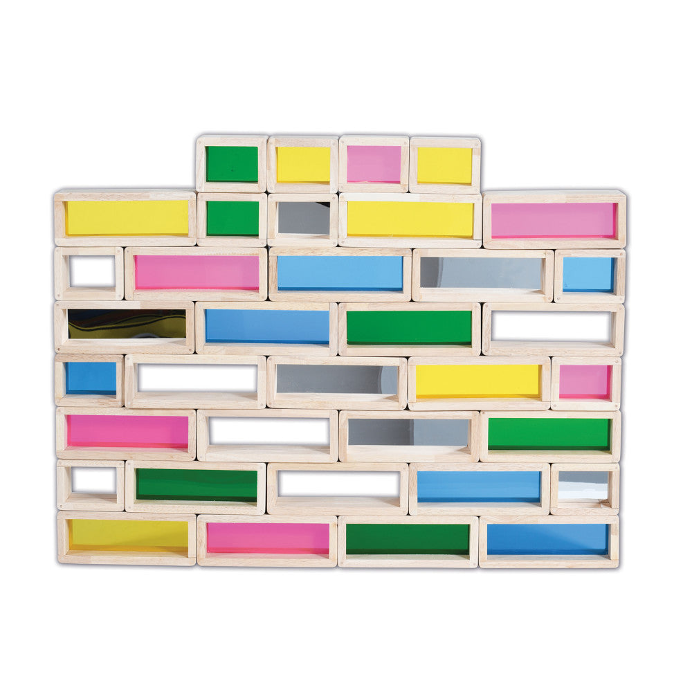 TickiT Rainbow Bricks 36-Piece Set – Colorful Building Blocks