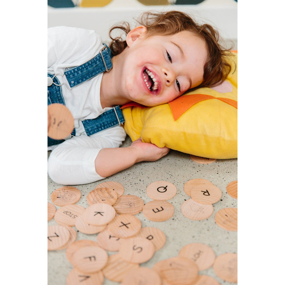 The Freckled Frog ASL Matching Pairs Game - Wooden Educational Toy