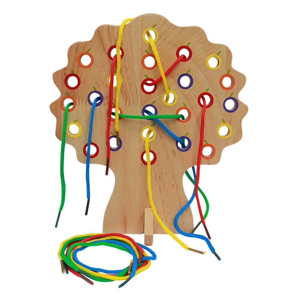 The Freckled Frog Threading Tree - Colorful Lacing Educational Toy