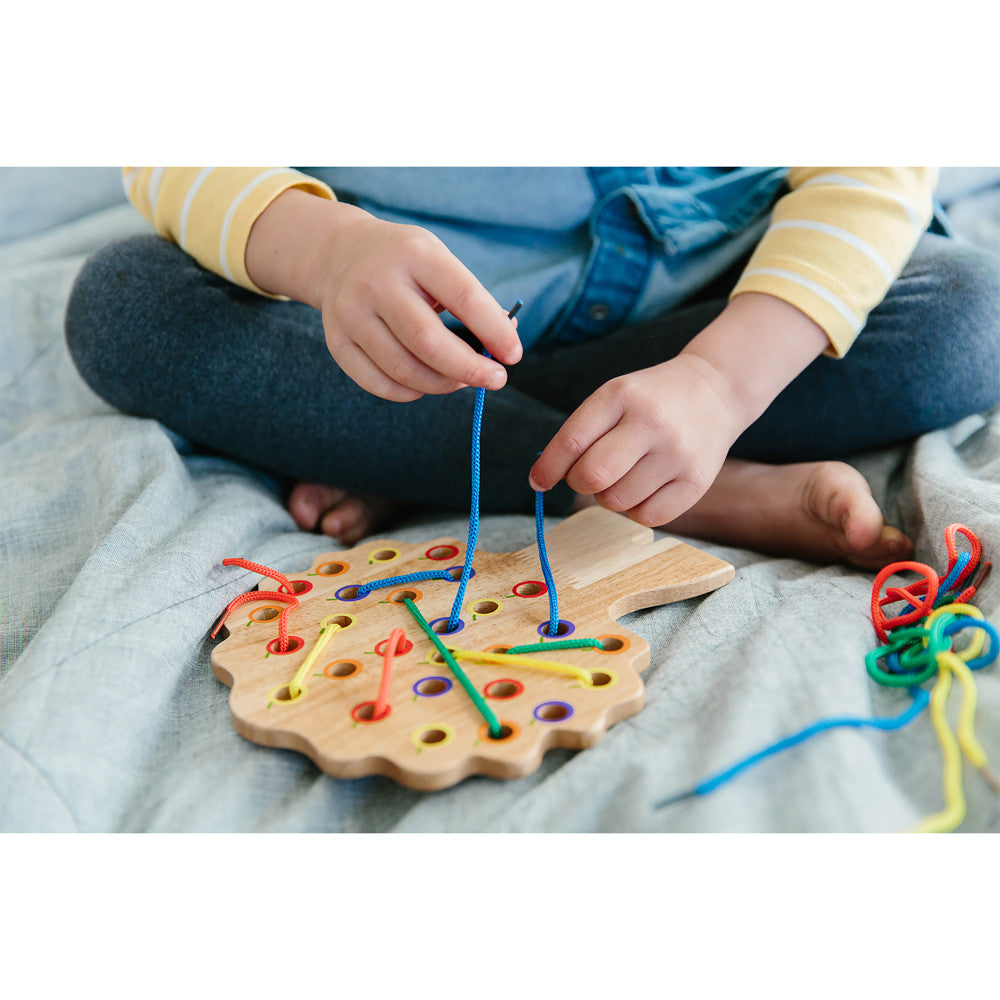 The Freckled Frog Threading Tree - Colorful Lacing Educational Toy