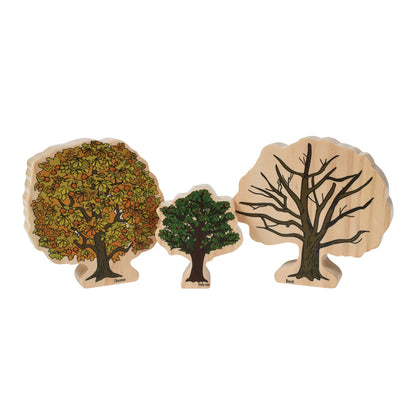 The Freckled Frog All Seasons Wooden Tree Blocks - Set of 10 - Ages 2+