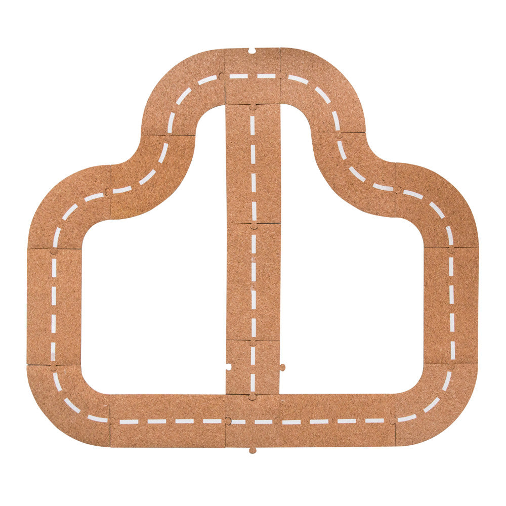 The Freckled Frog 17-Piece Cruisin' Cork Road Playset