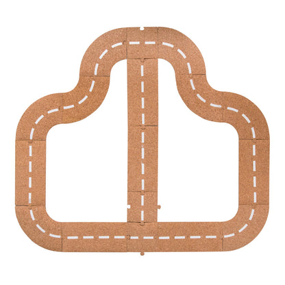 The Freckled Frog 17-Piece Cruisin' Cork Road Playset