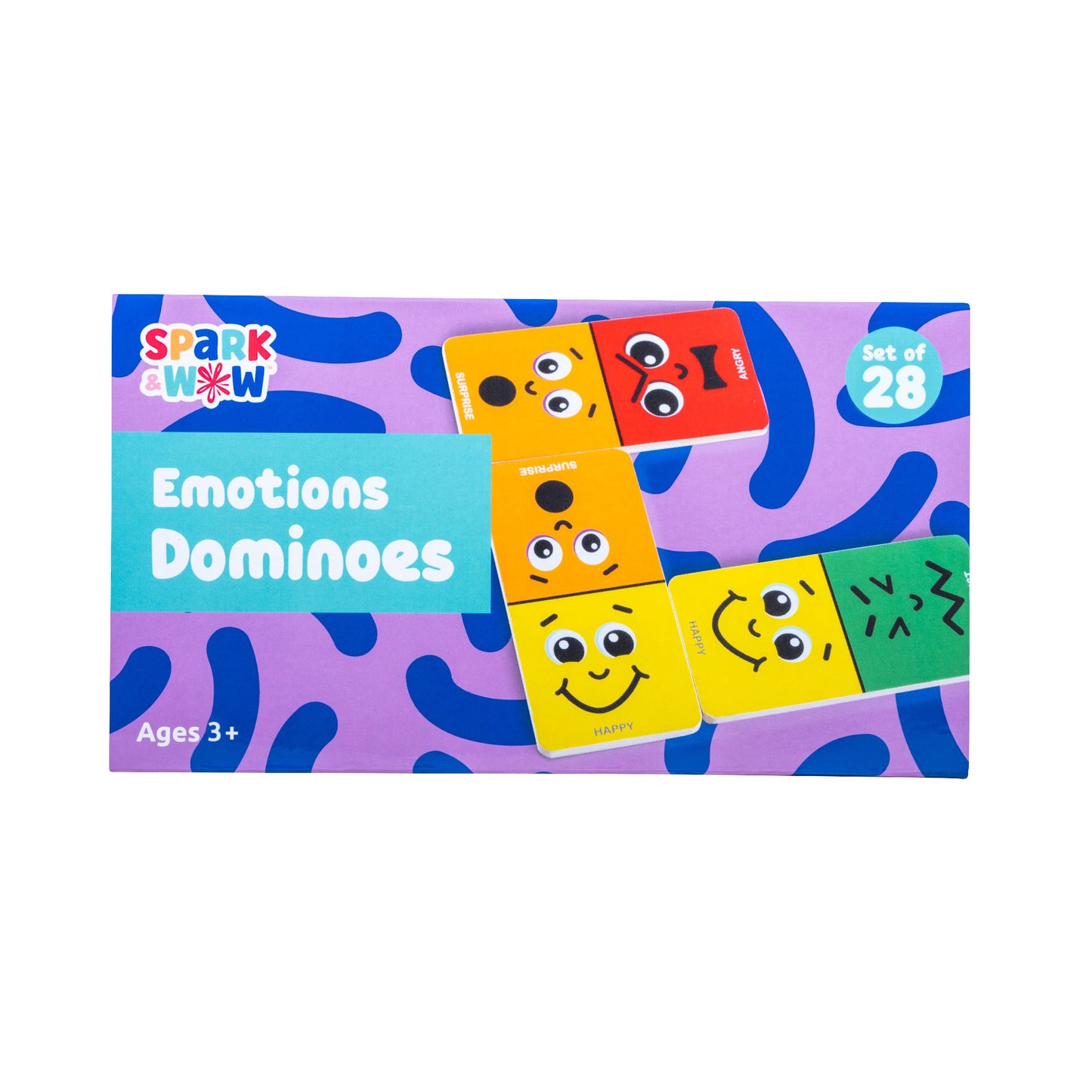 Spark & Wow Emotions Dominoes - Expressive Play Set - 28 Pieces