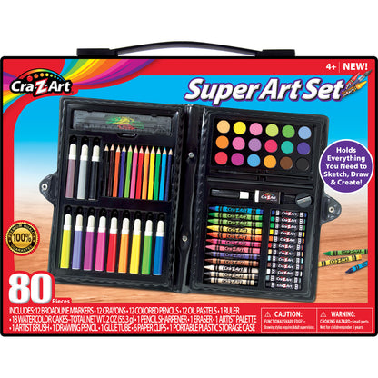 Cra-Z-Art Ultimate Creativity 80-Piece Art Set