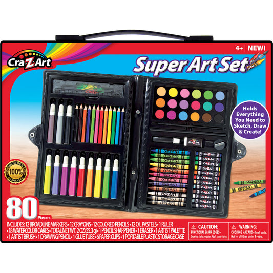 Cra-Z-Art Ultimate Creativity 80-Piece Art Set