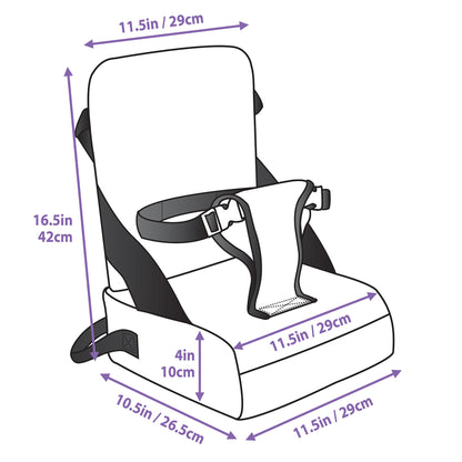 Dreambaby® Grab 'N Go Booster Seat - Navy: Portable Dining Delight