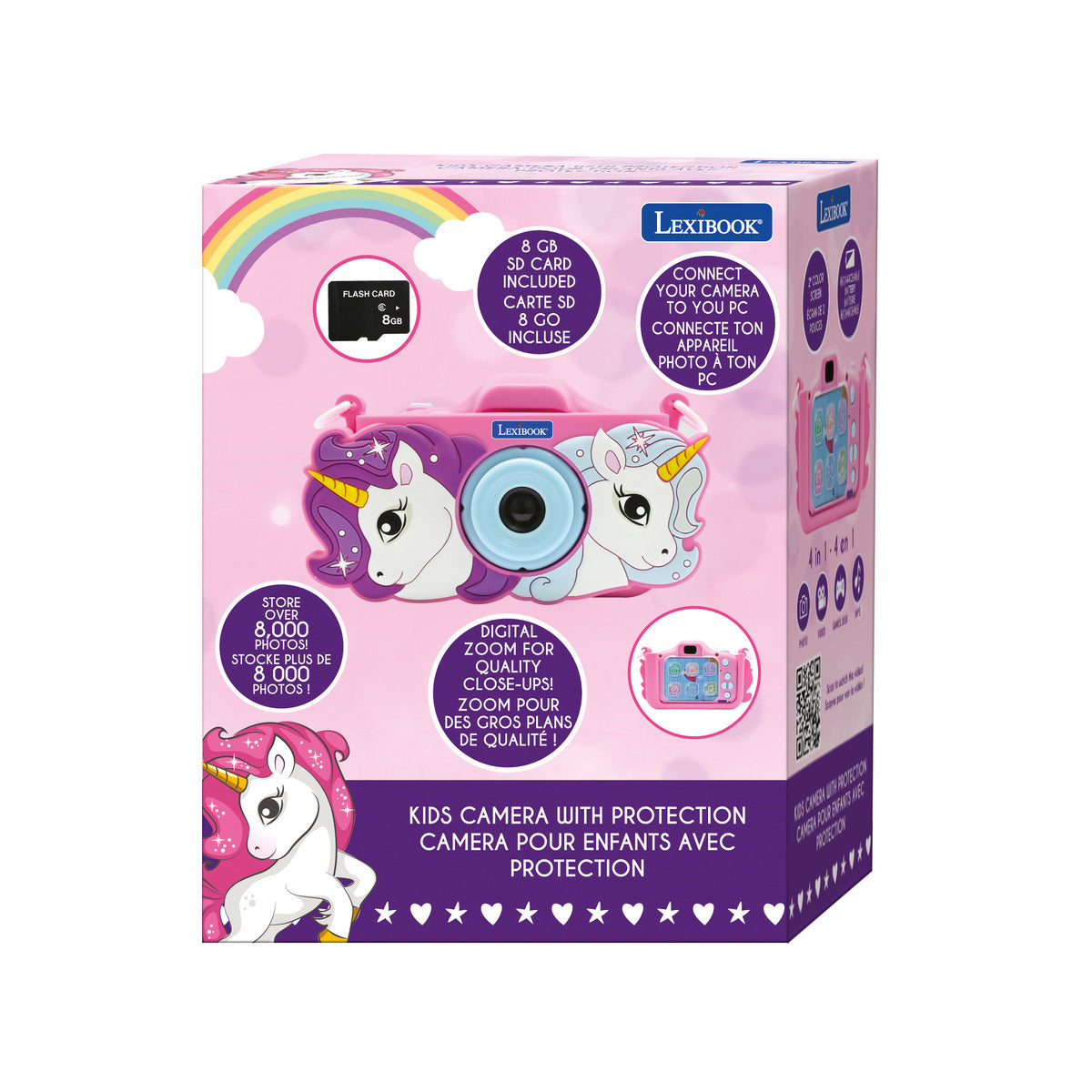LEXIBOOK Kids Camera with Unicorn protection