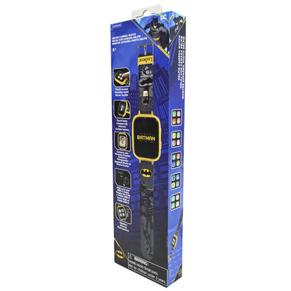 Batman Camera Digital Watch with black and yellow design, featuring built-in camera and 8GB memory