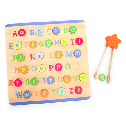 Educational Insights ABCs & Letter Sounds 26-Piece Wooden Puzzle