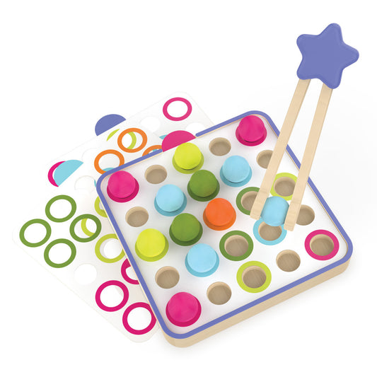 Educational Insights Wooden Color & Counting Puzzle Board - 25 pc