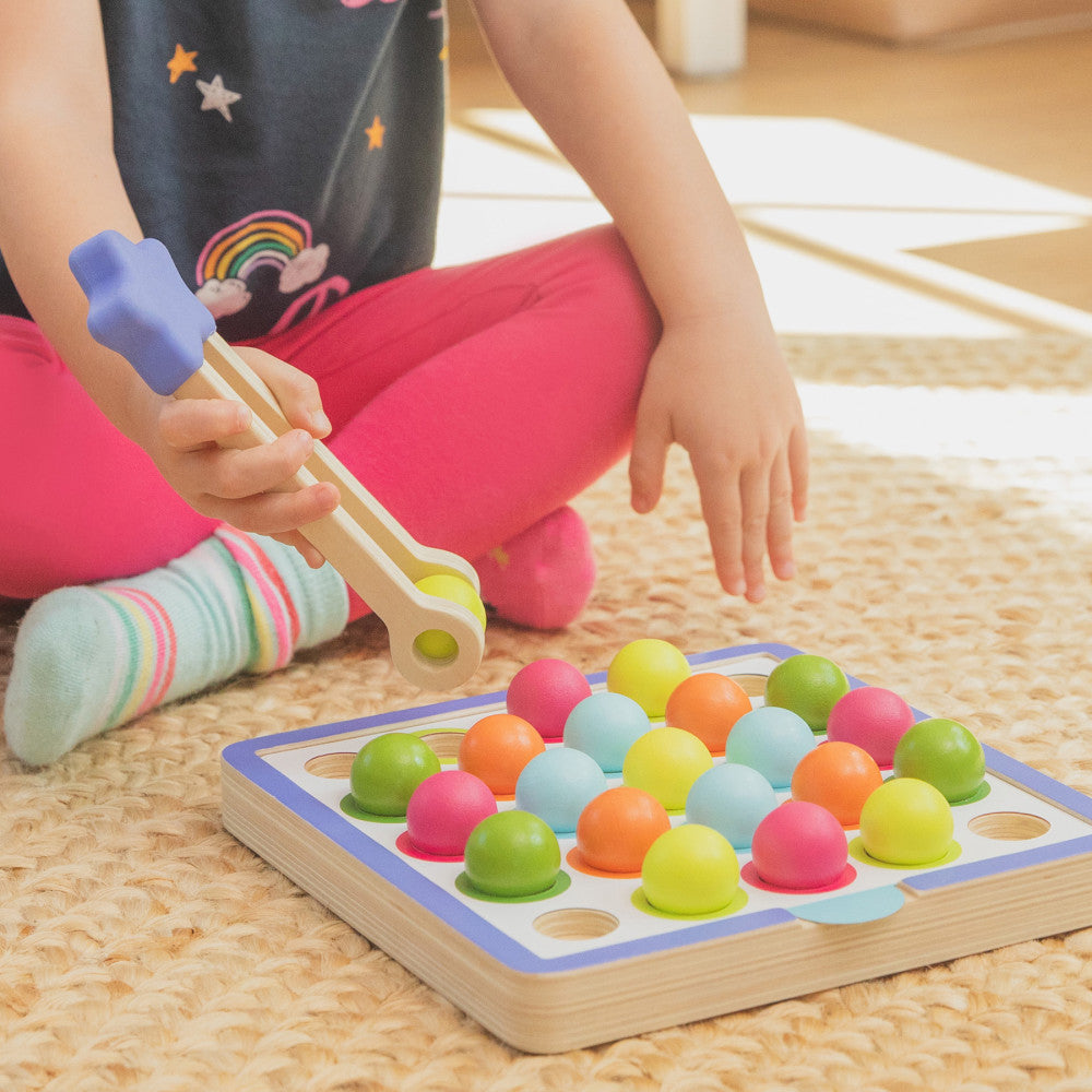 Educational Insights Wooden Color & Counting Puzzle Board - 25 pc
