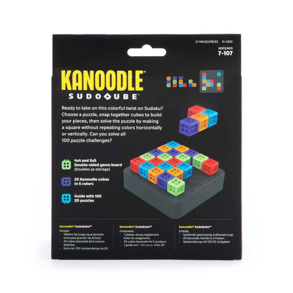 Educational Insights Kanoodle SudoQube Colorful Brainteaser Puzzle - 100 pc