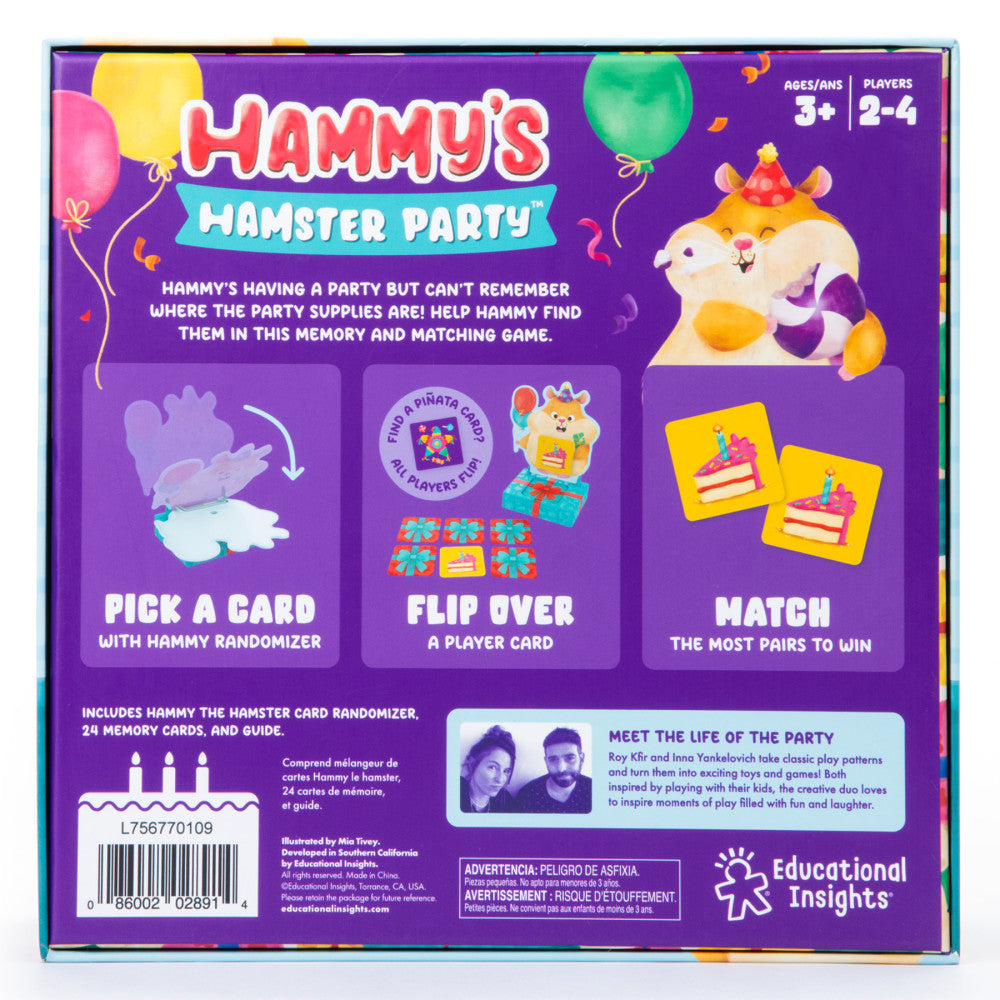 Educational Insights Hammy's Hamster Memory Match Game