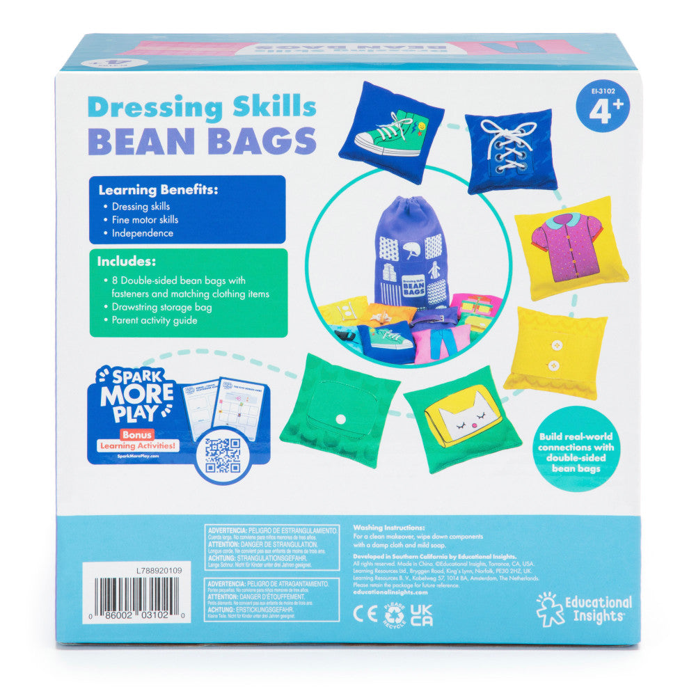 Educational Insights Learn to Dress Myself Bean Bags - Interactive Dressing Skills Toy