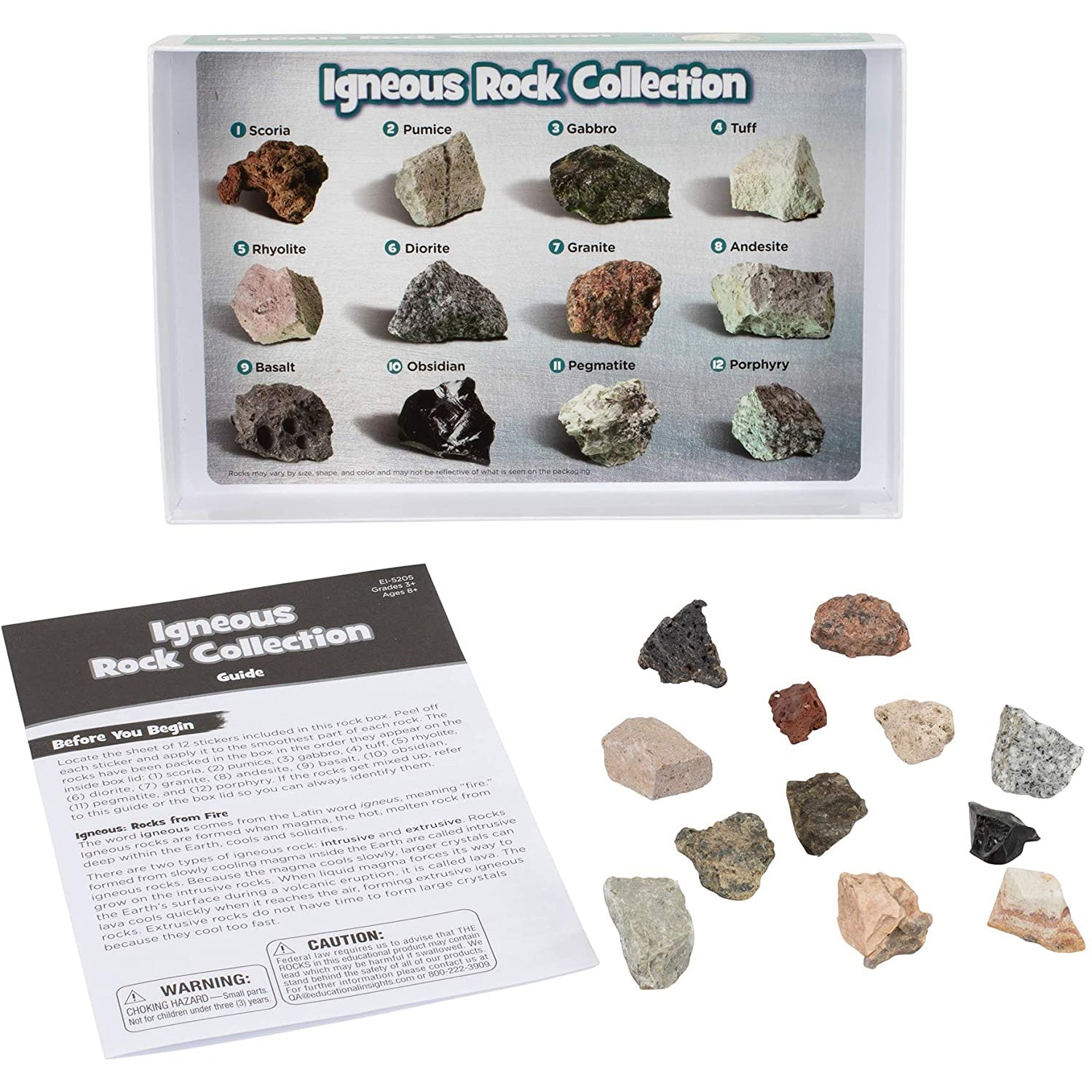Educational Insights GeoSafari Rock and Fossil Explorer Set - 57 Pieces