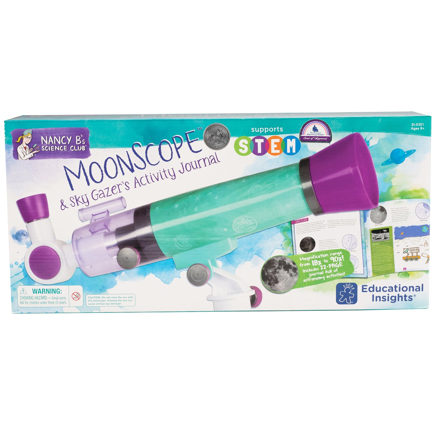 Educational Insights Nancy B’s Science Club MoonScope & Sky Gazer's Activity Journal