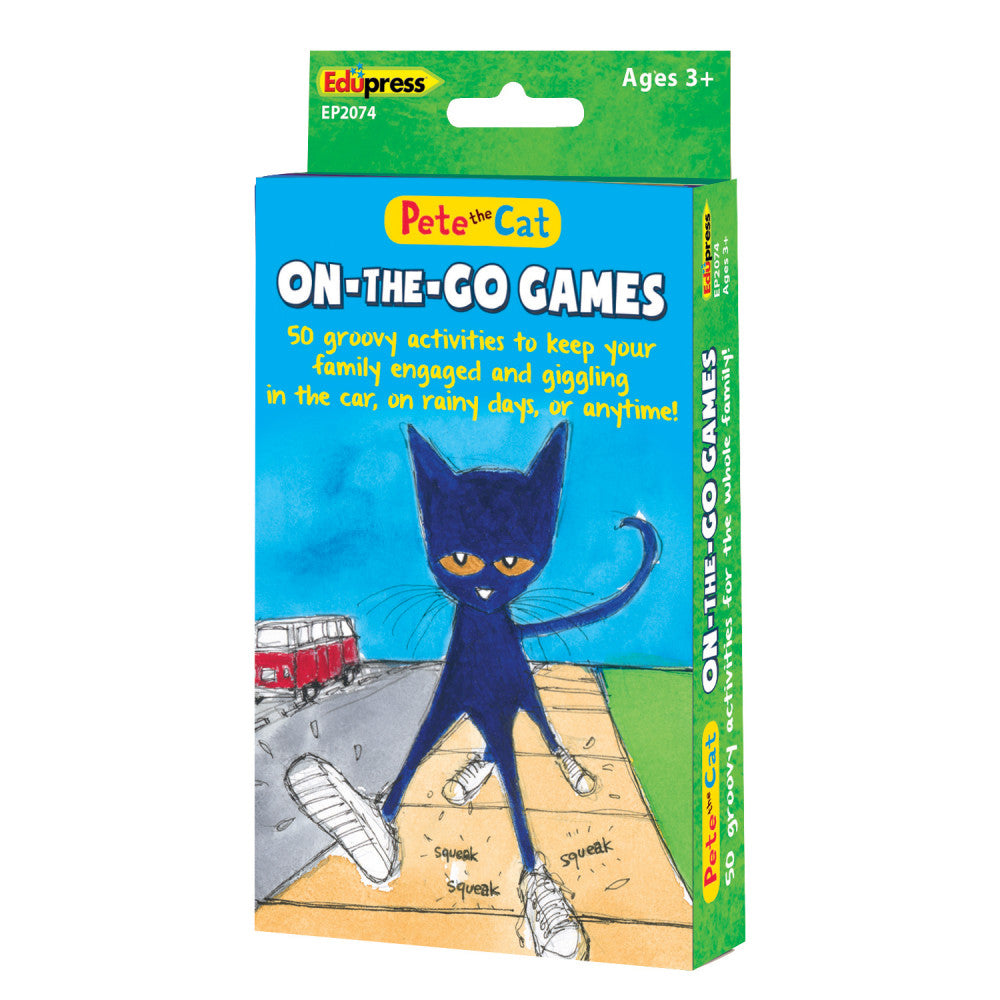 Pete the Cat On-the-Go Games Card Set by Edupress