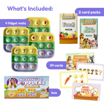 Ms. Brandi's Popplers - Fidget Game - Educational Farm & Food Game