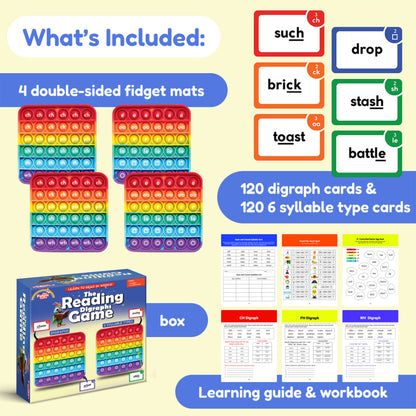 Fidget Fun Digraph Mastery Reading Game