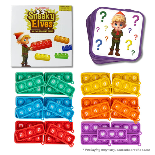 Sneaky Elves CVC Reading Game - Interactive Fidget Game