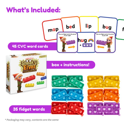 Sneaky Elves CVC Reading Game - Interactive Fidget Game