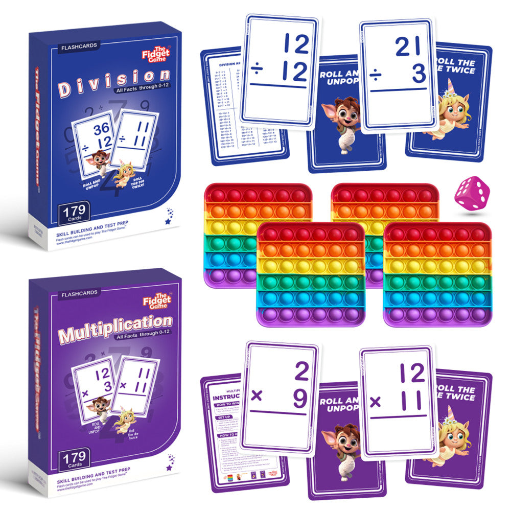 Fidget Game Math Bundle - Multiplication & Division Magic