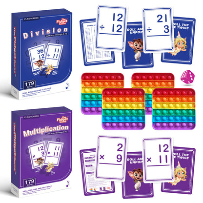 Fidget Game Math Bundle - Multiplication & Division Magic