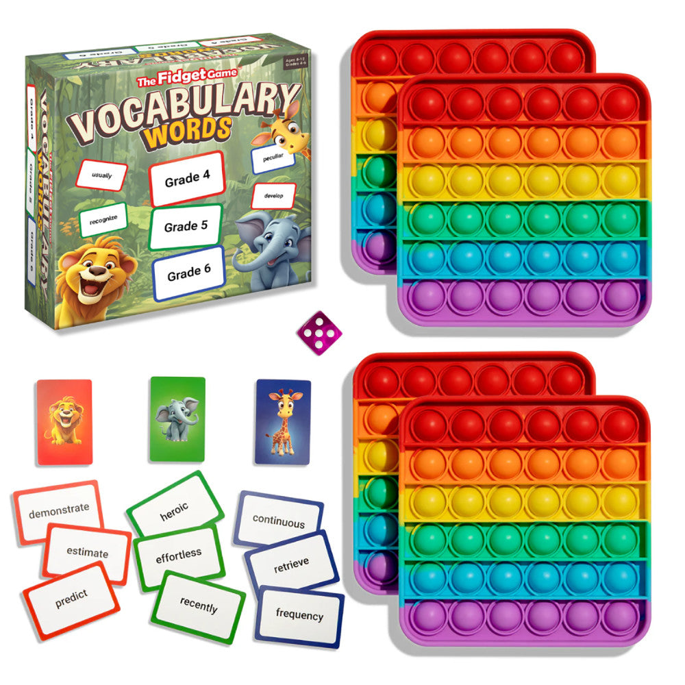 Fidget Vocabulary Explorer Game - Interactive Learning for Ages 8-12